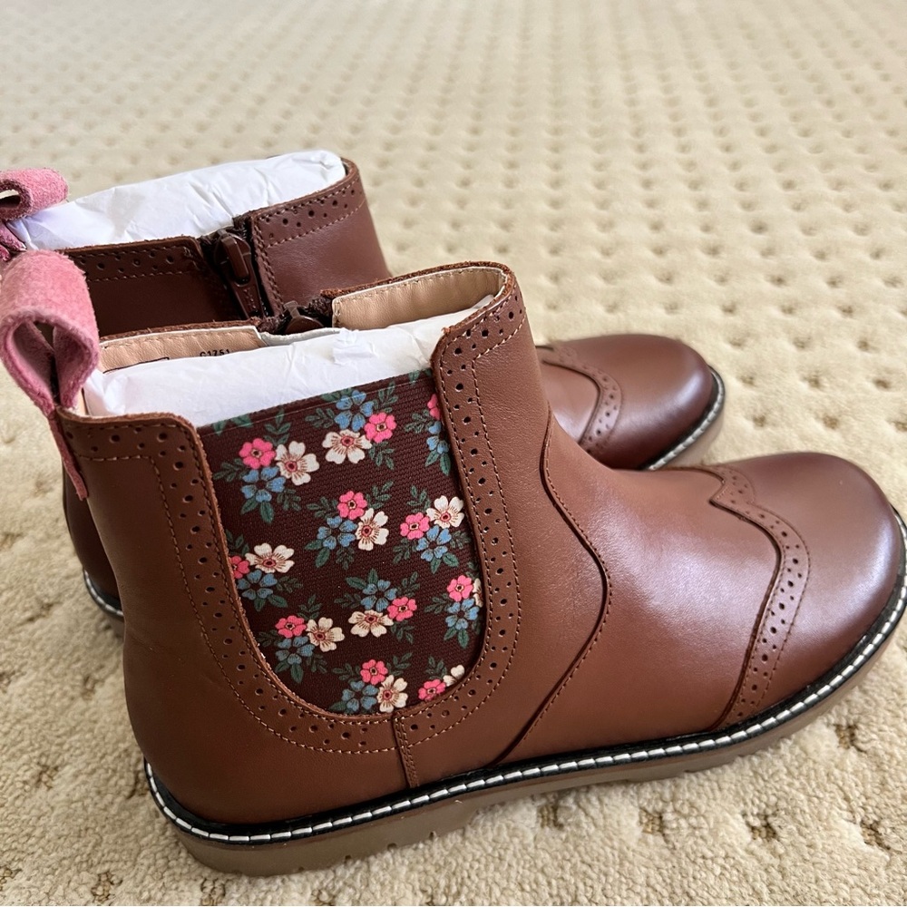 BRAND NEW MINI BODEN GIRLS Floral Kids Boots